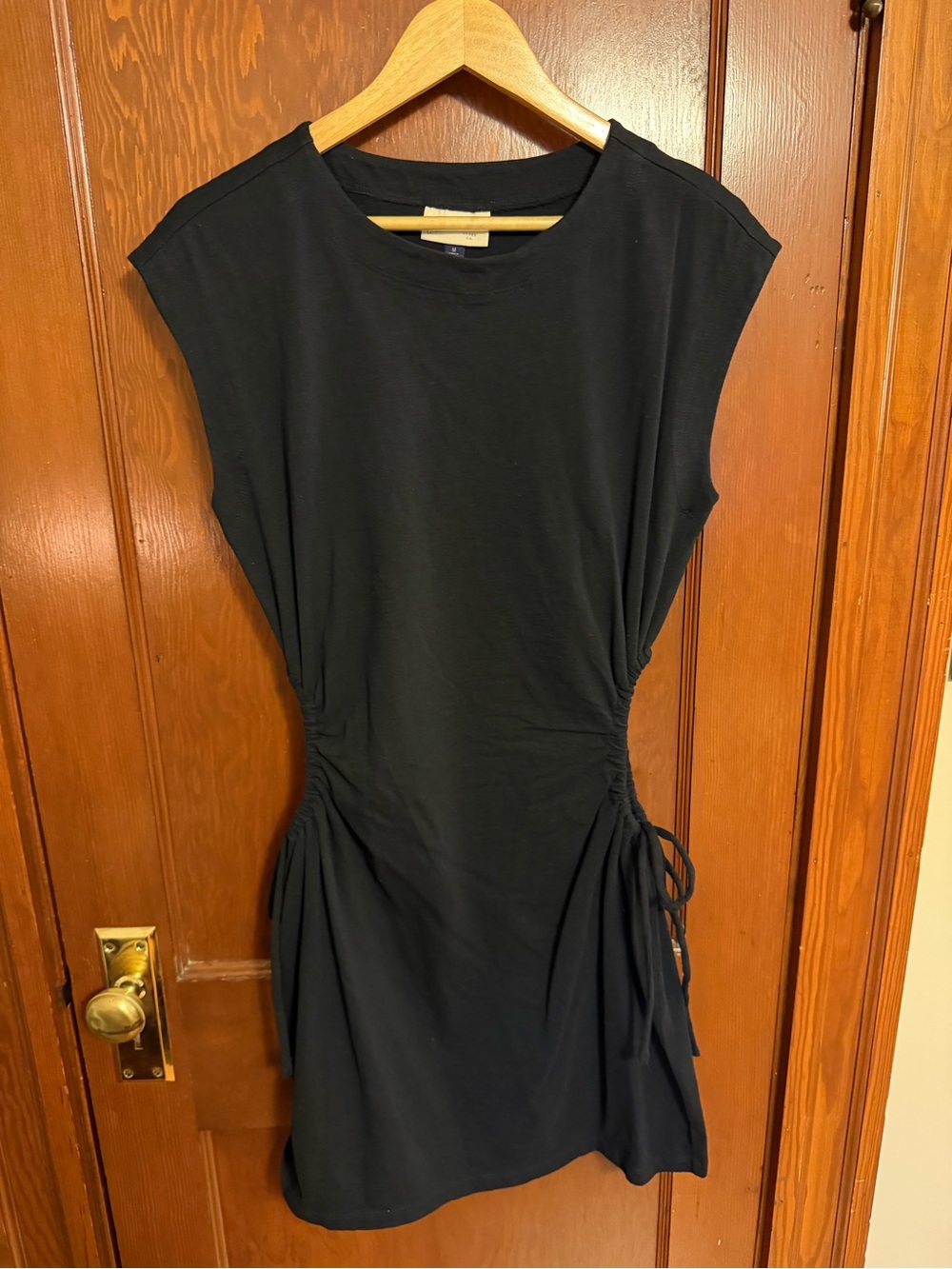 Target Black Sleeveless Ruched-Side Mini Dress